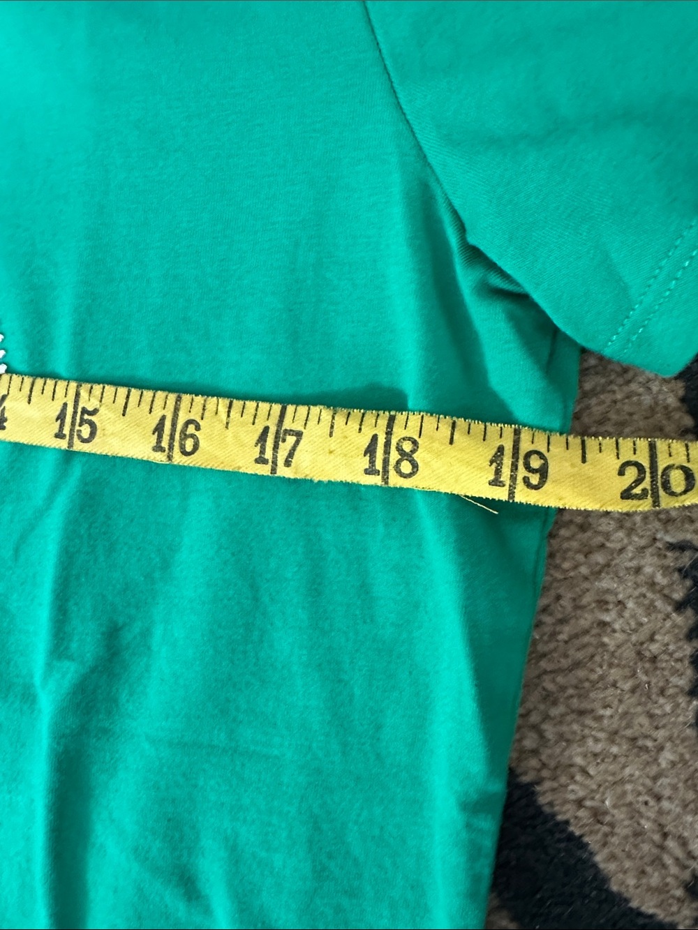 Karl Lagerfeld Bright Green Rhinestone Logo TShirt • Size M • NWOT - Picture 9 of 10
